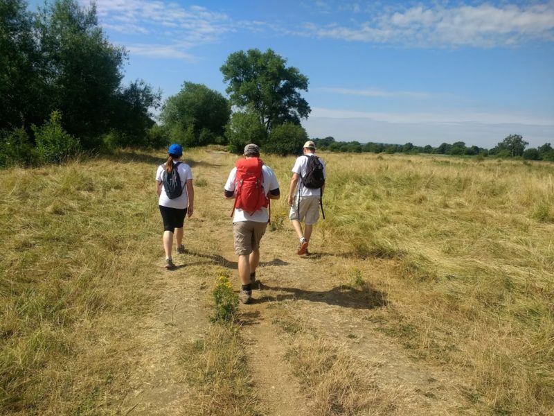 Walkers on the Thames Path