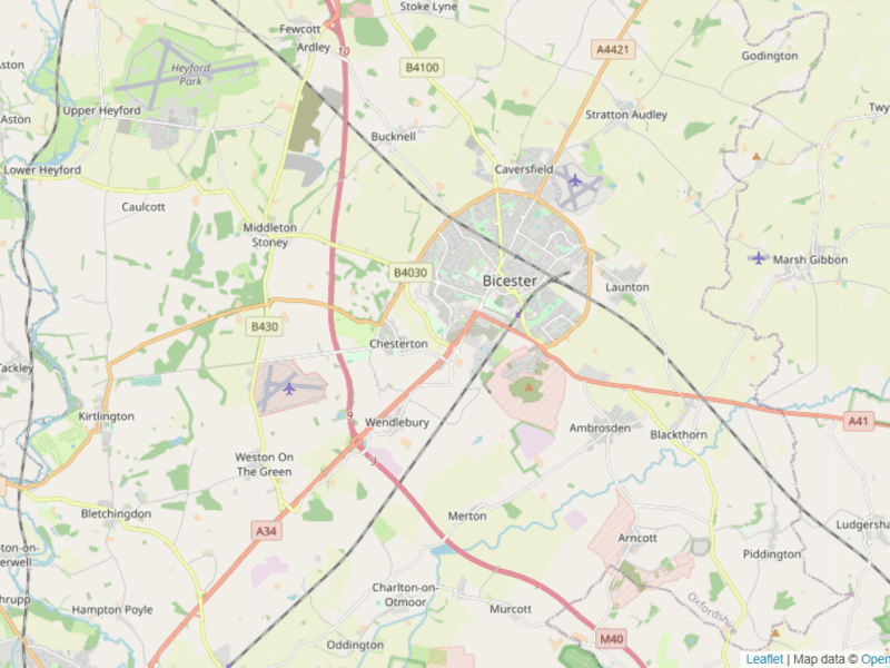 Bicester map