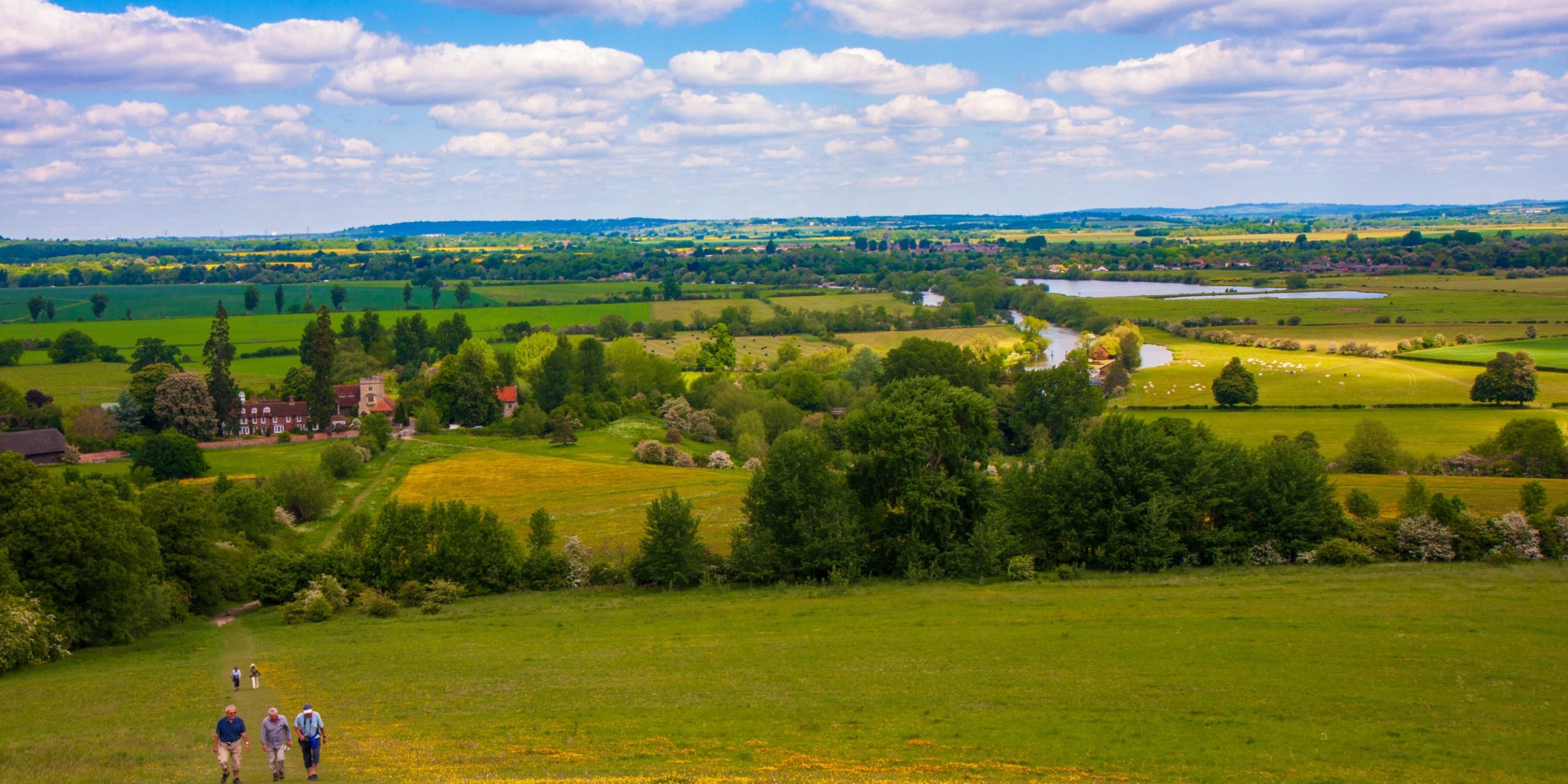 Walkers at Wittenham Clumps, credit David Marsh