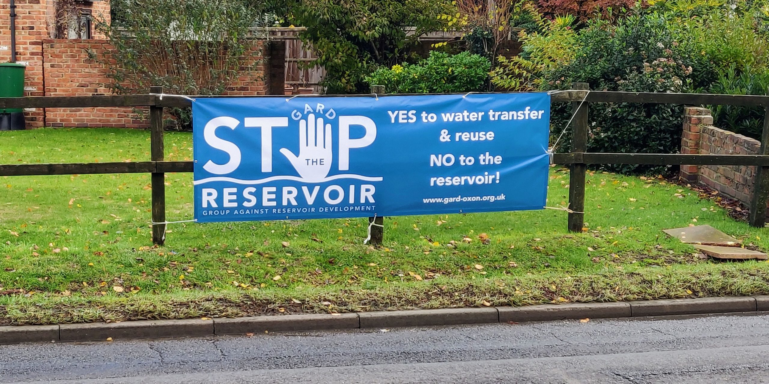 Stop the Reservoir banner