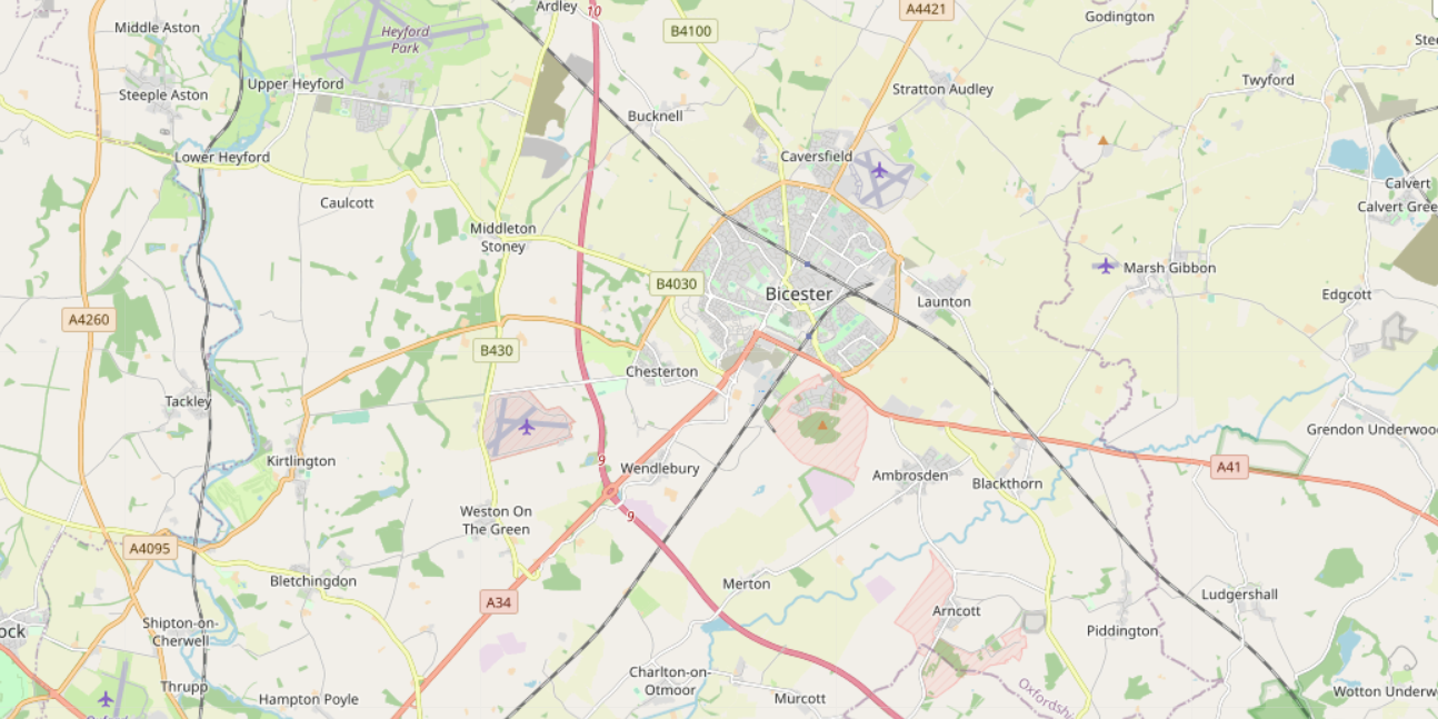 Bicester map