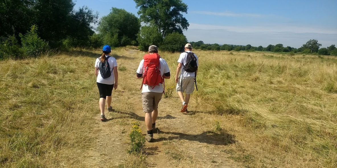 Walkers on the Thames Path