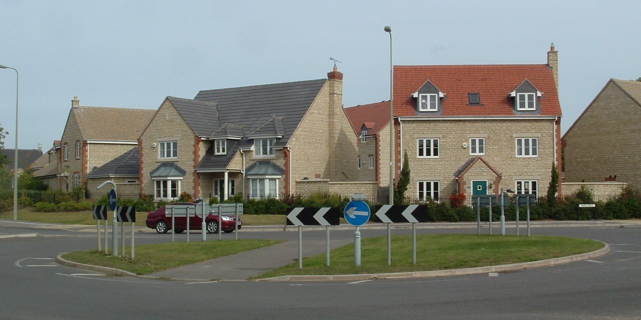 New homes roundabout